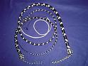 Black and White set of 16 plait signal and 5ft bullwhip C